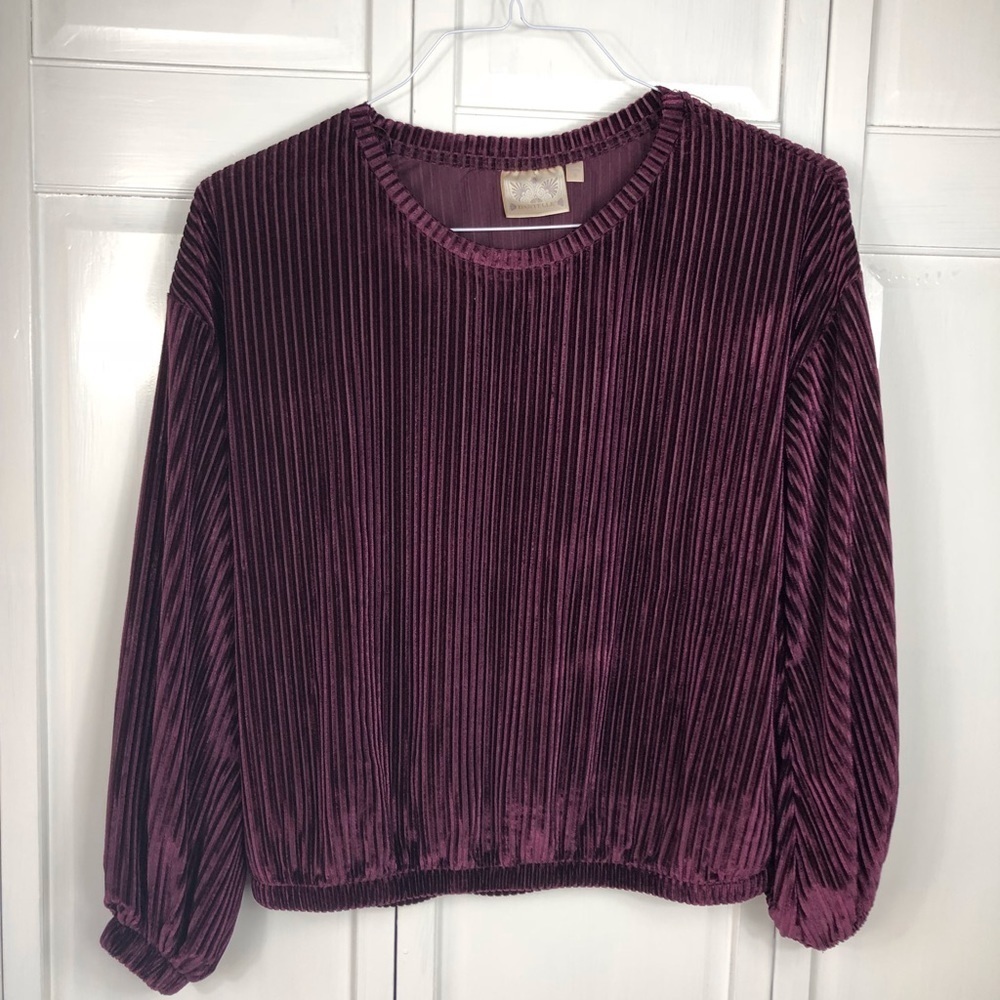 BOHO PLUM GYPSY TOP l Peasant Top 0766